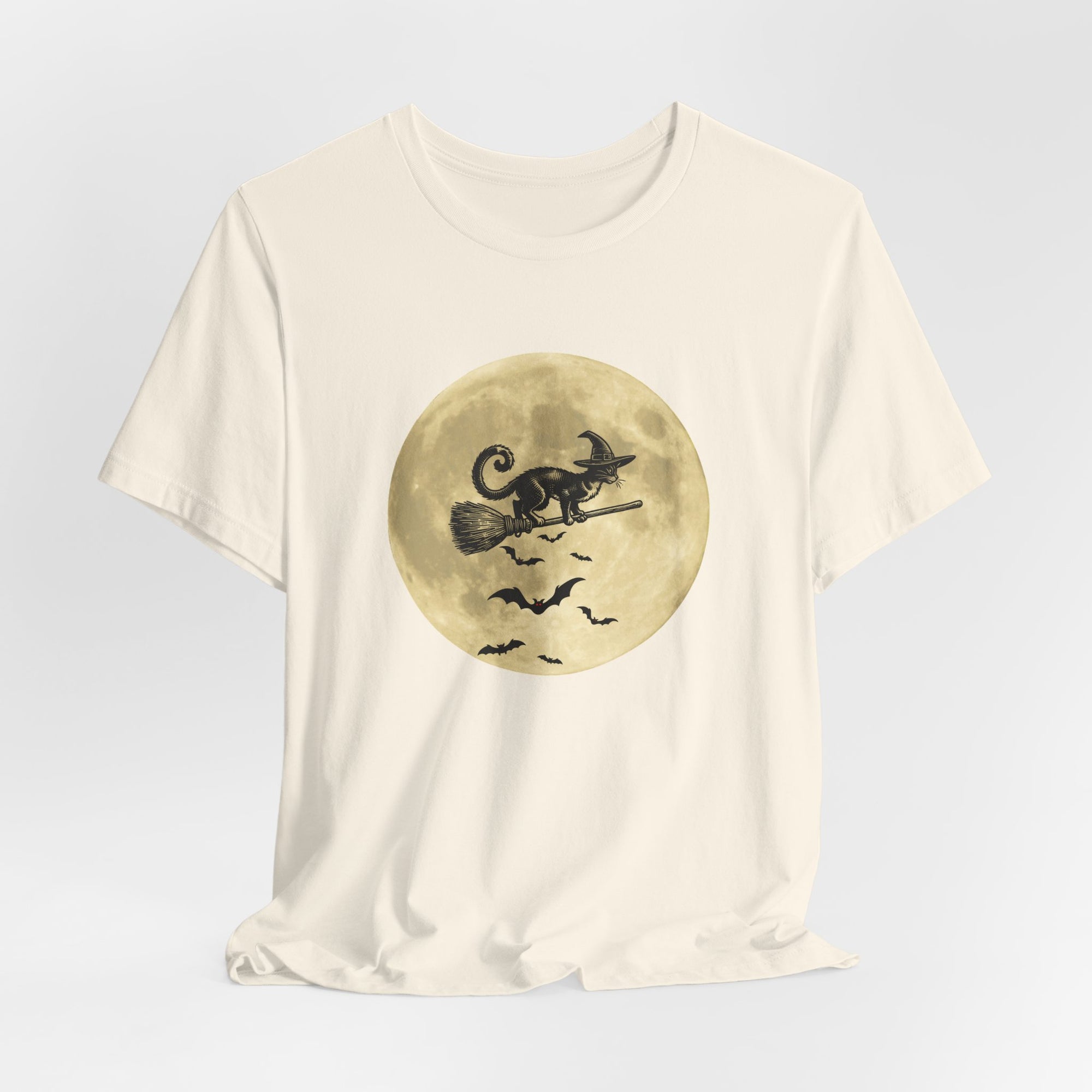 Bats and the Flying Cat T-shirt for Men and Women