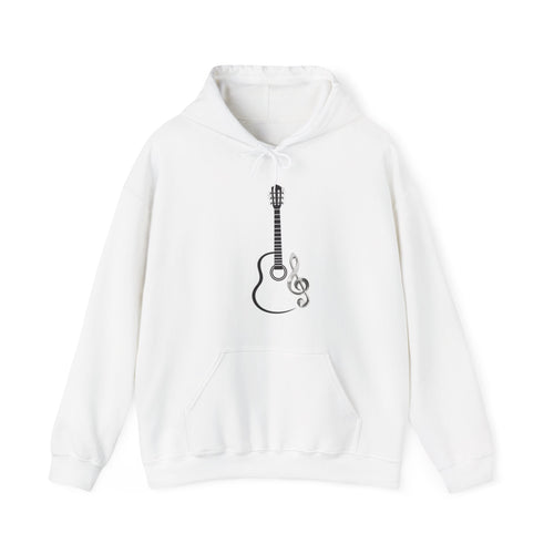 Acoustic Guitar Music Note Hoodie