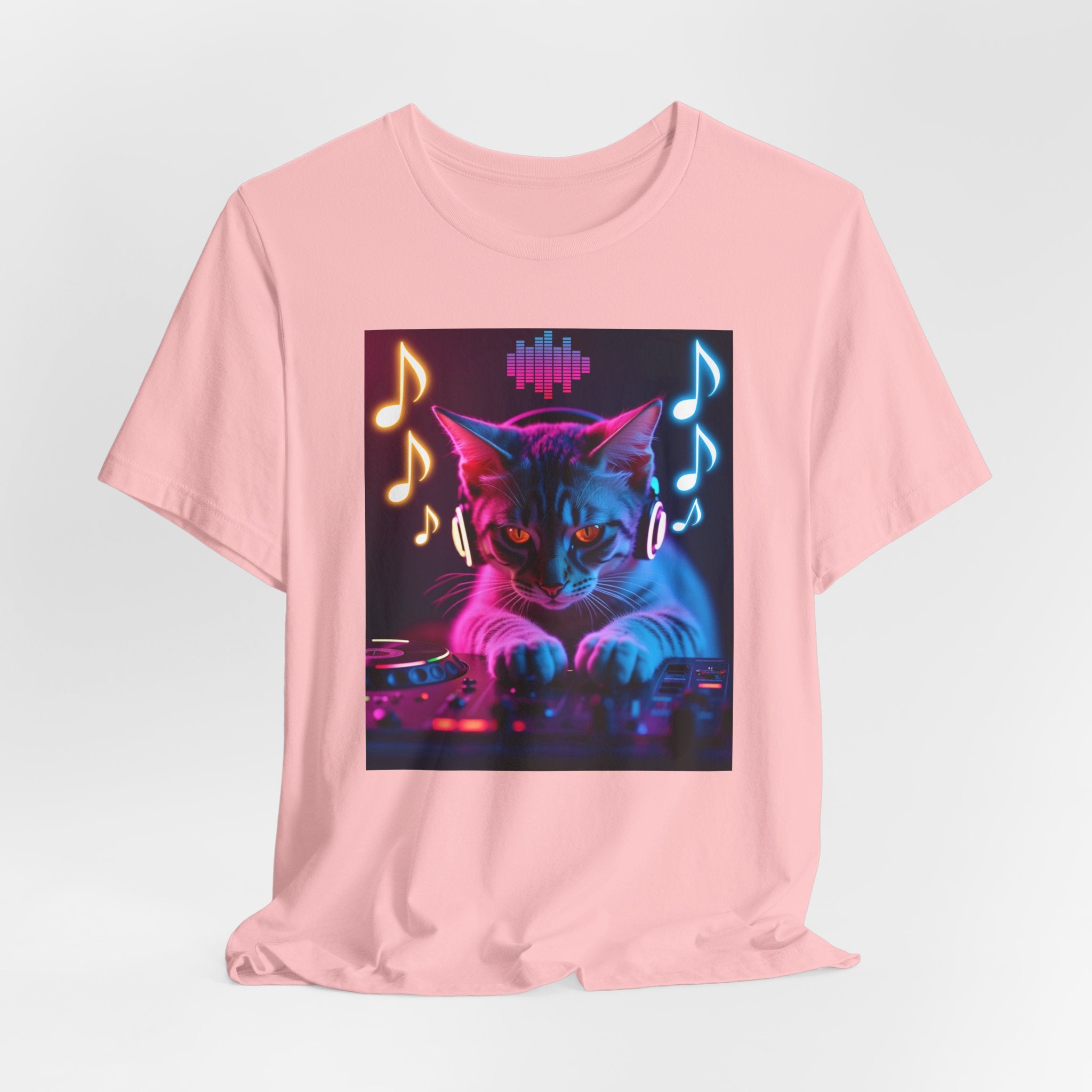 Cute Cat DJ Shirt – Adorable Kitty Music Lover Unisex Tee
