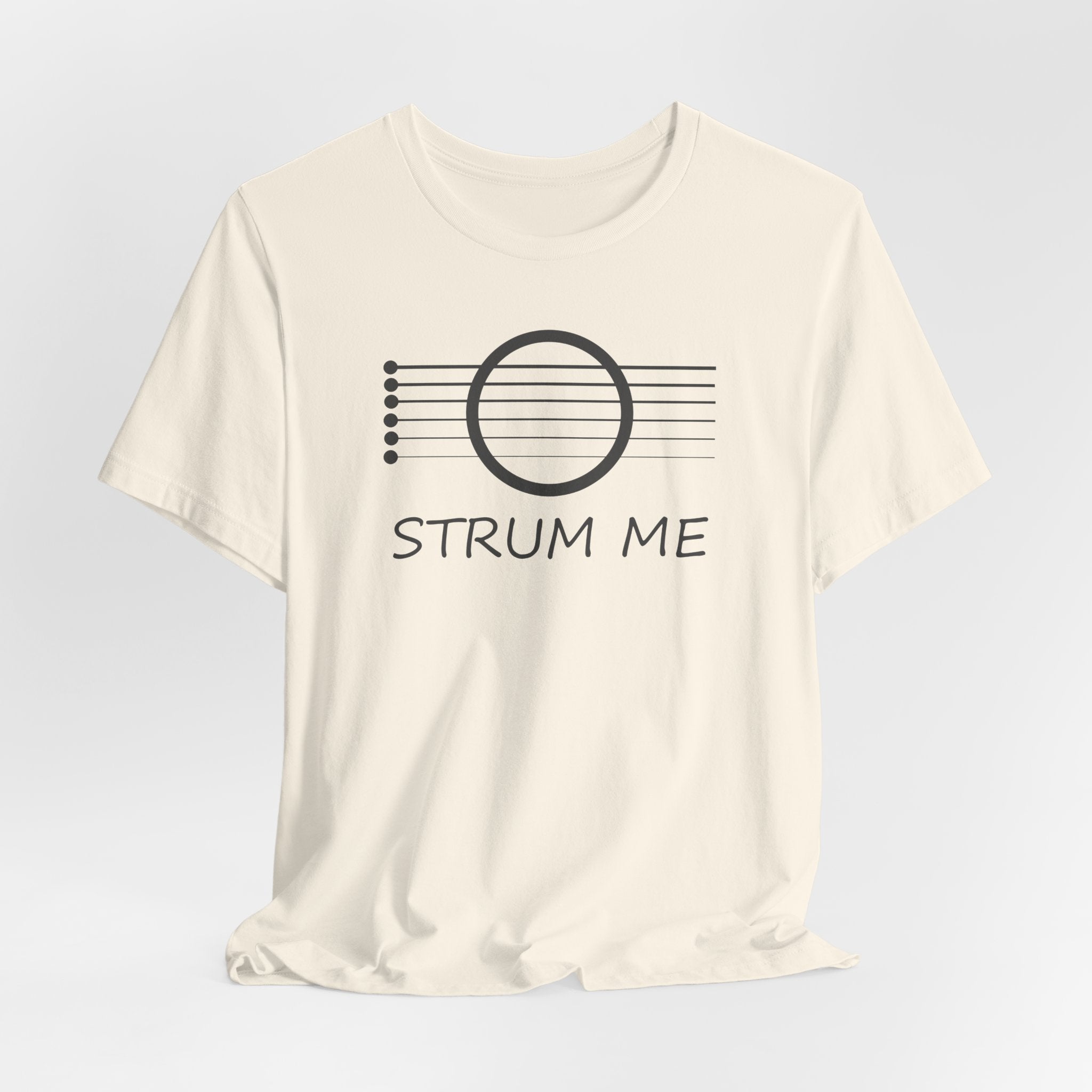 Strum Me Acoustic Guitar T-shirt – Music Lover Graphic Unisex Tee