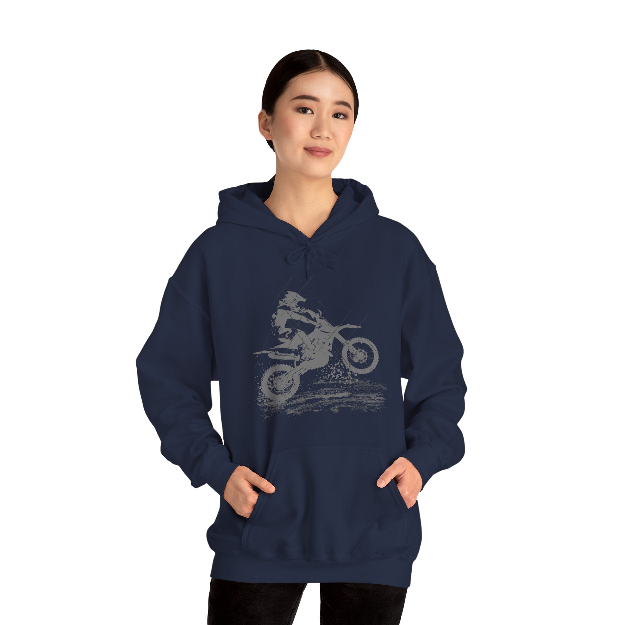 Vintage Motocross Dirt Bike Racing Graphic Hoodie