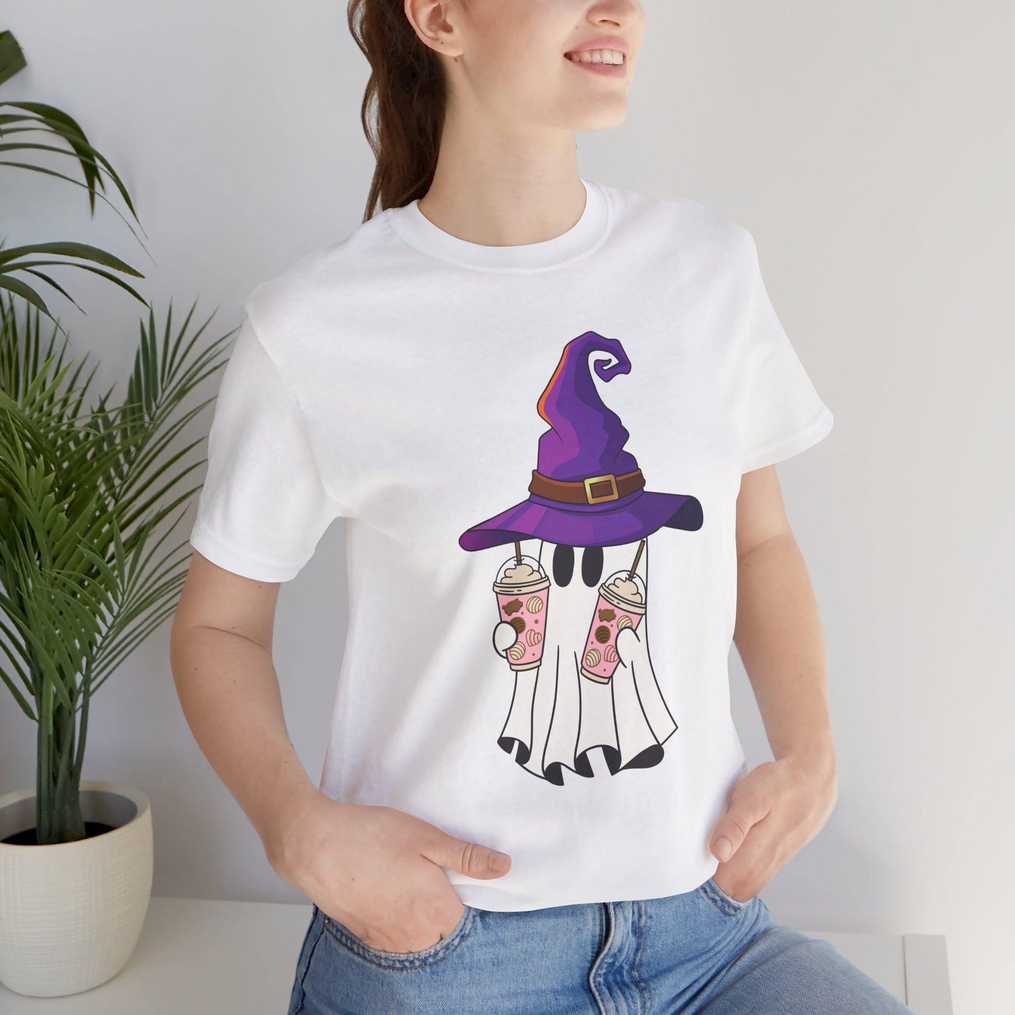 Juice Lover Halloween Ghost T-shirt for Men and Women