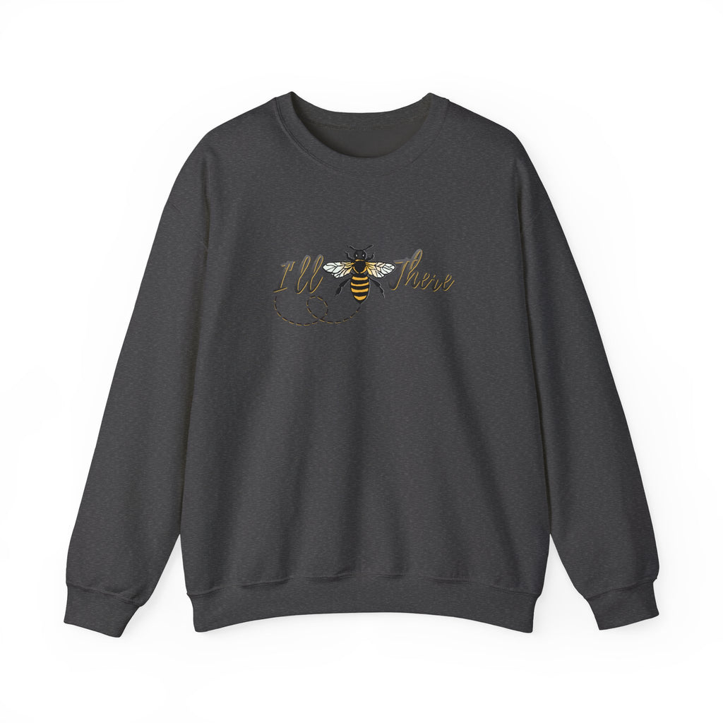Dark gray sweatshirt with bee graphic and 'Ill There' text on a white background