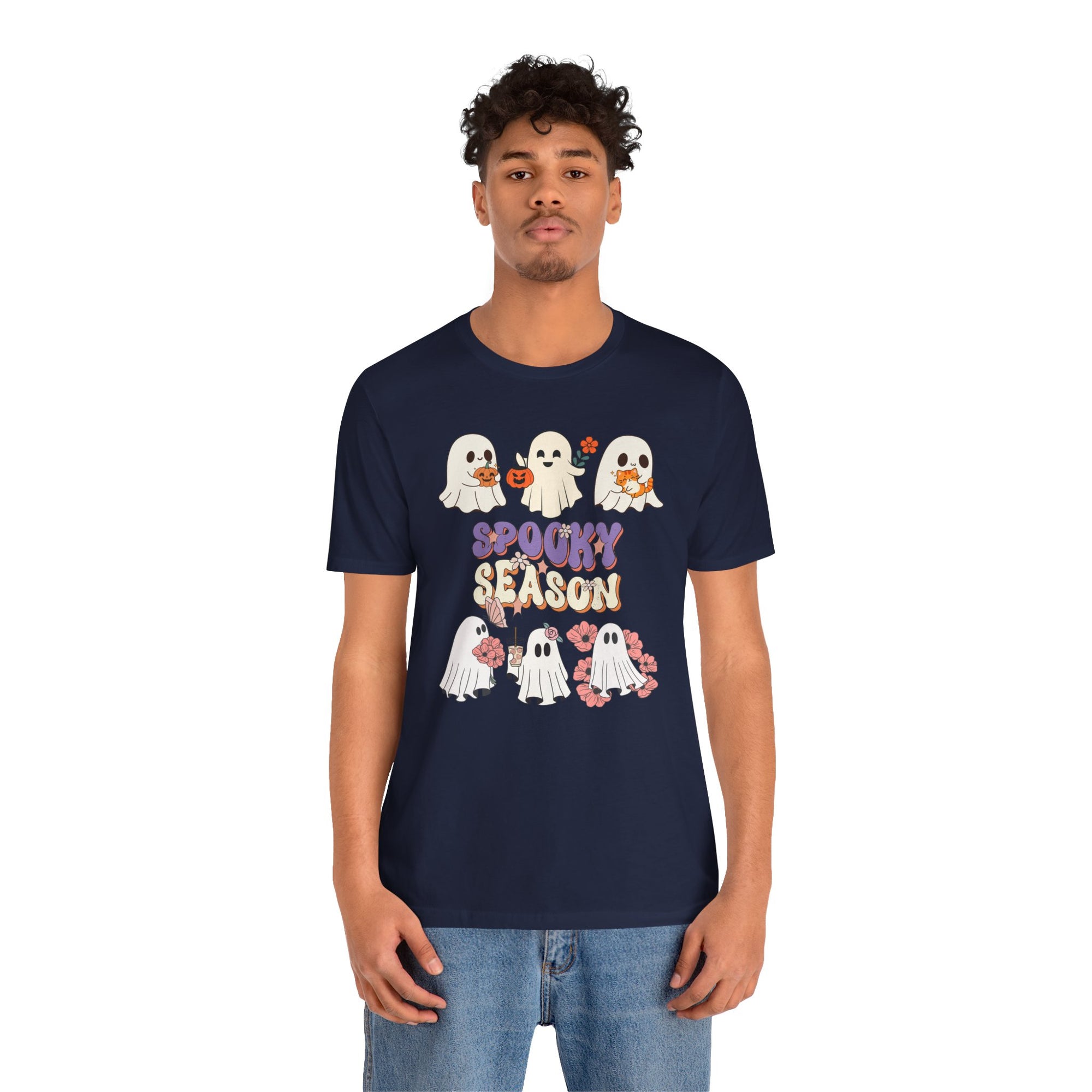 Lovely Ghosts Spooky Season T-shirt for Men and Women